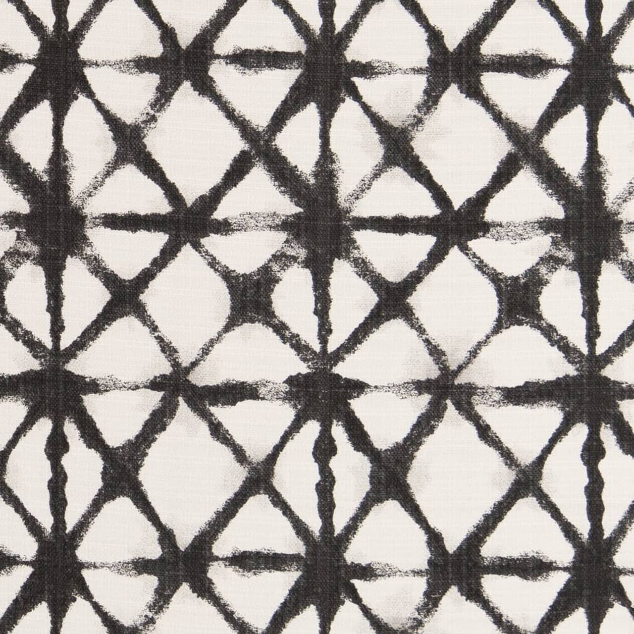 Iron - Black Abstract & Geometric Upholstery Fabric 54 Inches"